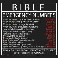 Bible Emergency Hotline Numbers Hat thumb 2