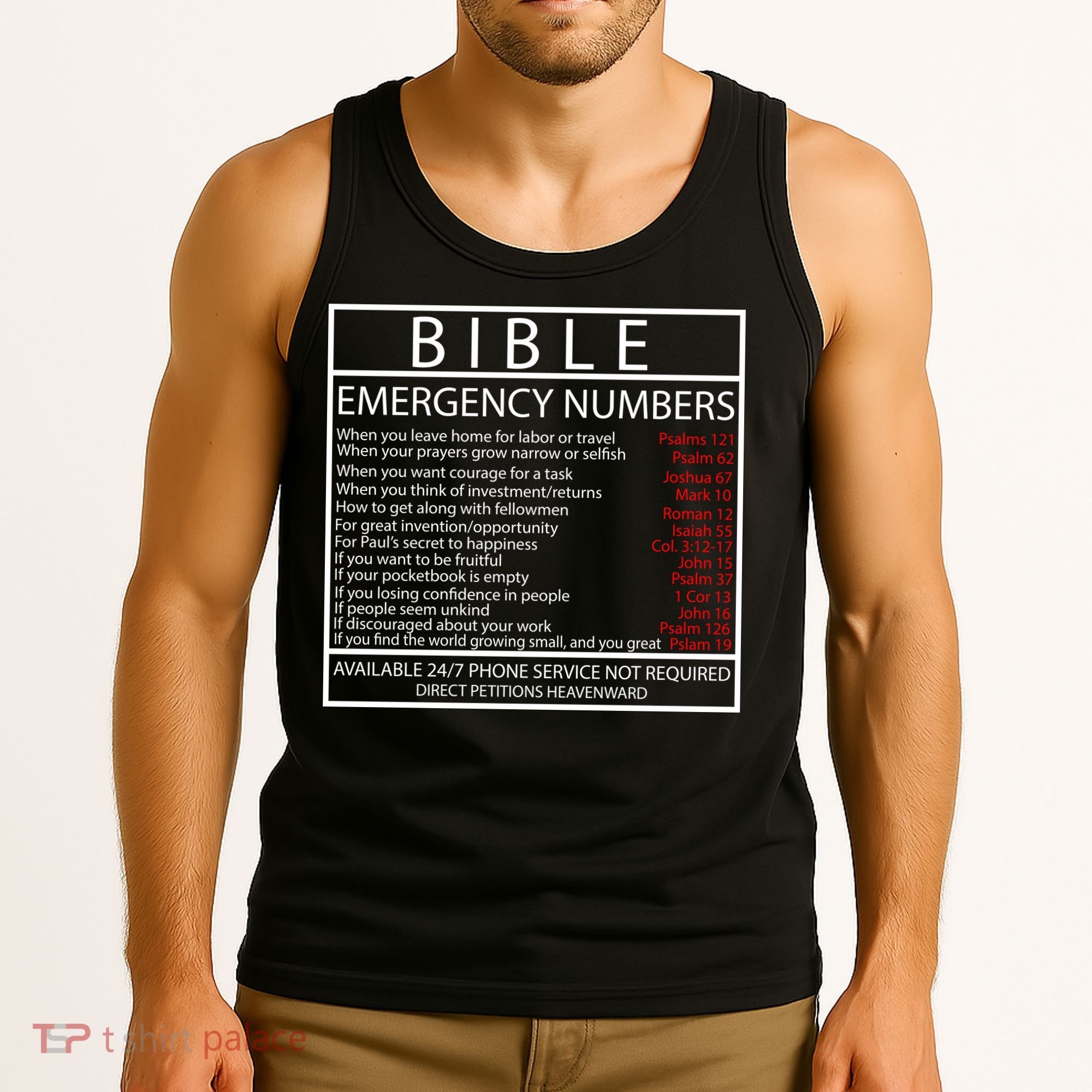 Bible Emergency Hotline Numbers Tank Top
