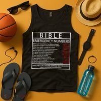Bible Emergency Hotline Numbers Tank Top thumb 4
