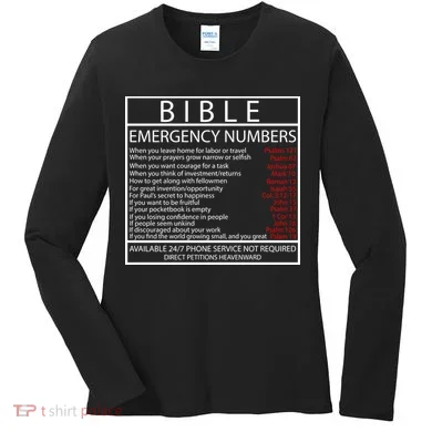 Bible Emergency Hotline Numbers Women's Long Sleeve Shirt