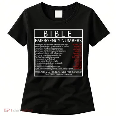 Bible Emergency Hotline Numbers Women's T-Shirt