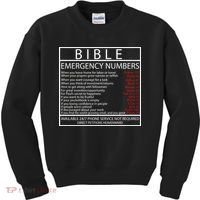 Bible Emergency Hotline Numbers Kids Sweatshirt thumb 0