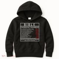 Bible Emergency Hotline Numbers Kids Hoodie thumb 0