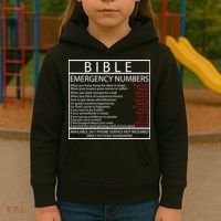 Bible Emergency Hotline Numbers Kids Hoodie thumb 3