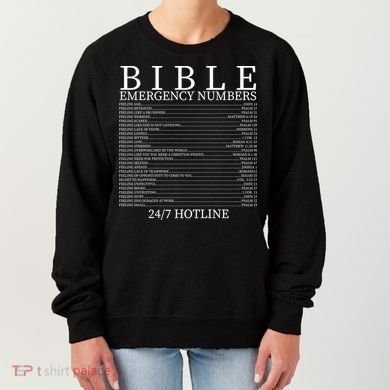 Bible Emergency Numbers Women's Sweatshirt