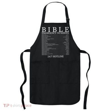Bible Emergency Numbers Apron