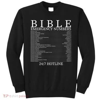 Bible Emergency Numbers Sweatshirt