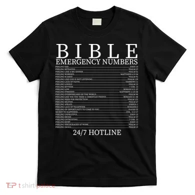 Bible Emergency Numbers T-Shirt