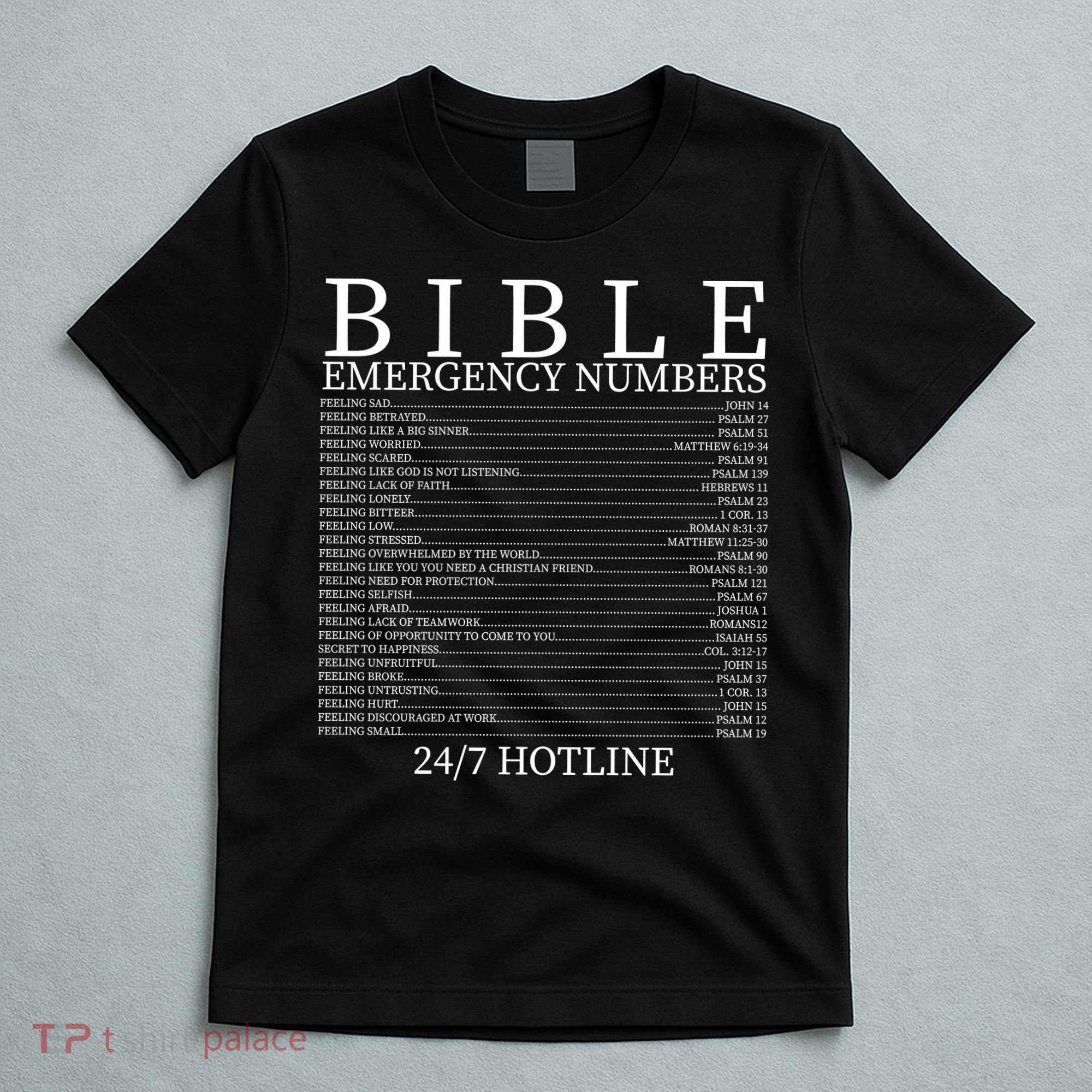 Bible Emergency Numbers T-Shirt