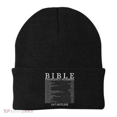 Bible Emergency Numbers Beanie