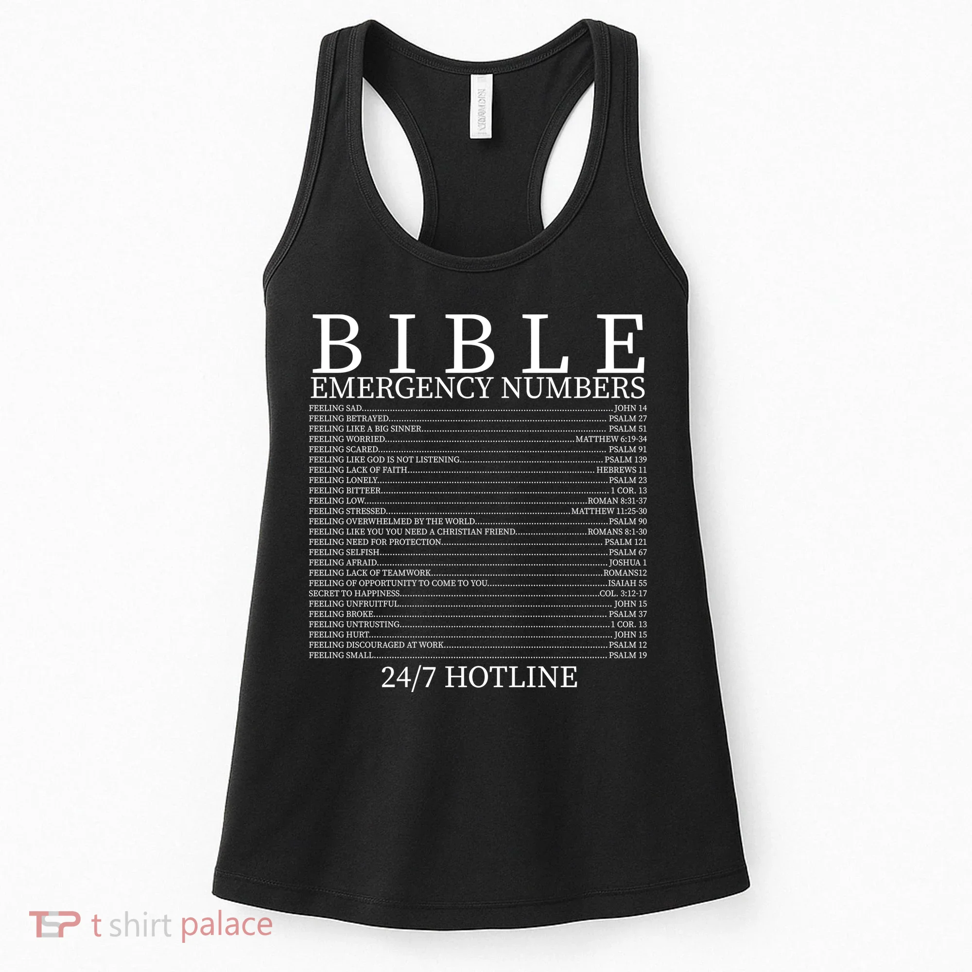 Bible Emergency Numbers Women's Tank Top