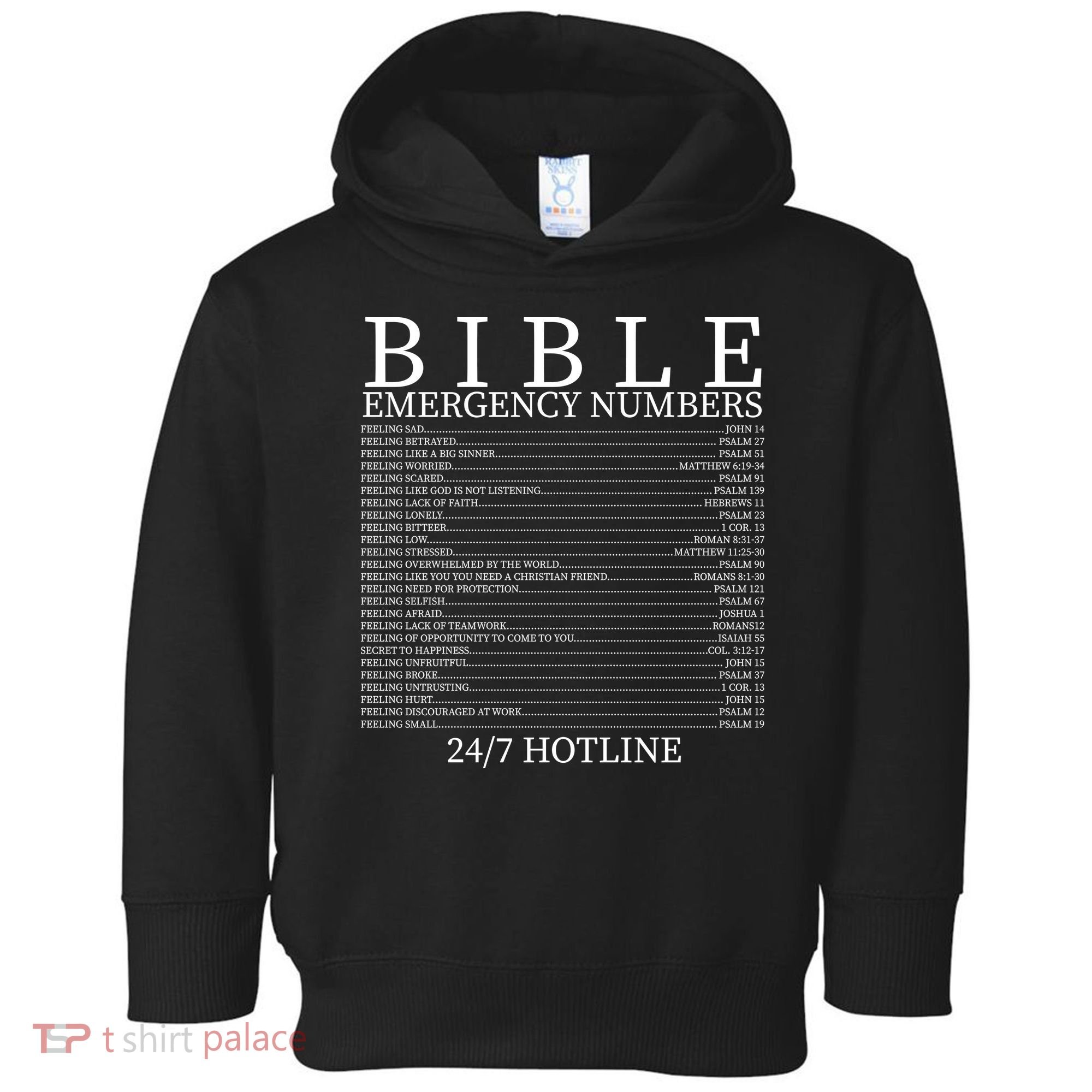 Bible Emergency Numbers Toddler Hoodie