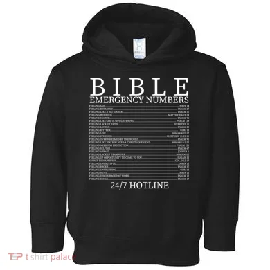 Bible Emergency Numbers Toddler Hoodie