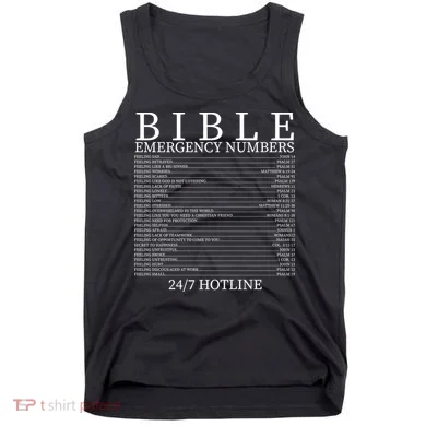 Bible Emergency Numbers Tank Top