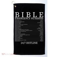 Bible Emergency Numbers Golf Towel thumb 0