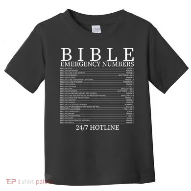 Bible Emergency Numbers Toddler T-Shirt