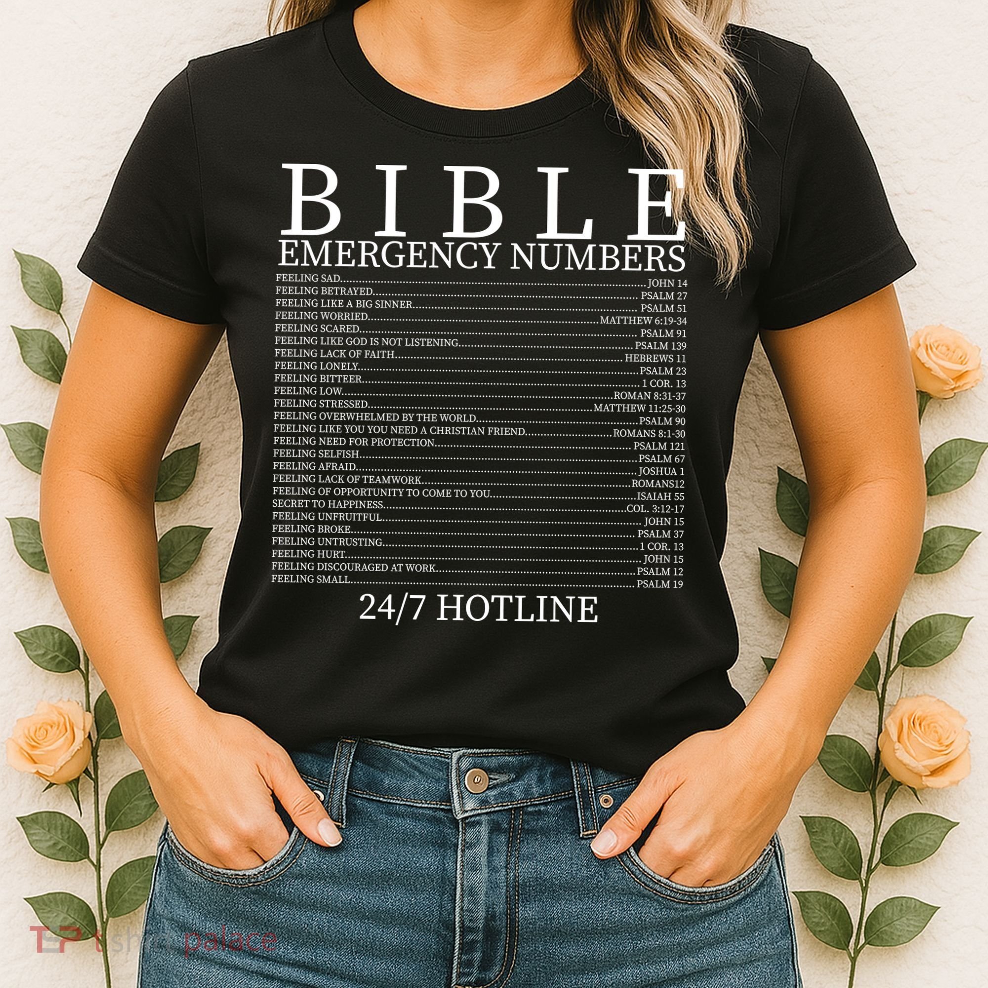 Bible Emergency Numbers Women's T-Shirt