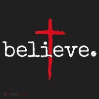 Believe In Cross Christian Saying Beanie thumb 2