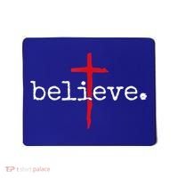 Believe In Cross Christian Saying Mousepad thumb 0