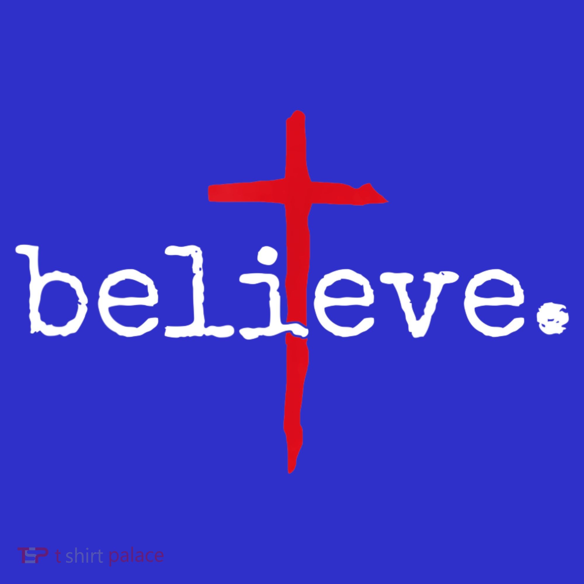 Believe In Cross Christian Saying Women's Tank Top