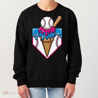 Baseball Ice Cream Dripping Drip Women's Sweatshirt