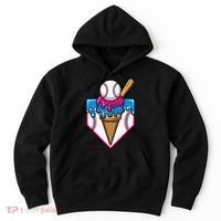Baseball Ice Cream Dripping Drip Hoodie thumb 0