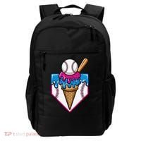 Baseball Ice Cream Dripping Drip Backpack thumb 0