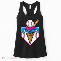 Baseball Ice Cream Dripping Drip Women's Tank Top thumb 0