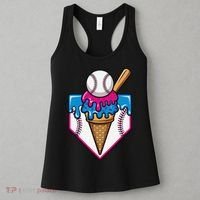Baseball Ice Cream Dripping Drip Women's Tank Top thumb 3