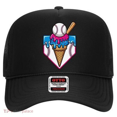 Baseball Ice Cream Dripping Drip Hat