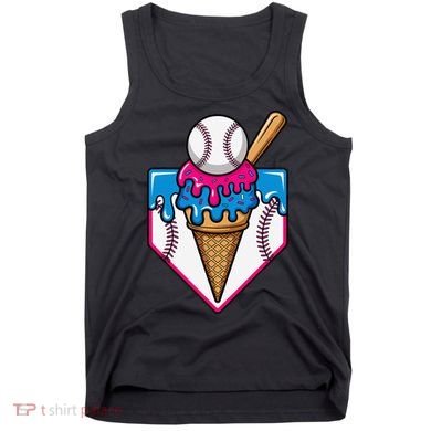 Baseball Ice Cream Dripping Drip Tank Top
