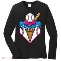 Baseball Ice Cream Dripping Drip Women's Long Sleeve Shirt thumb 0