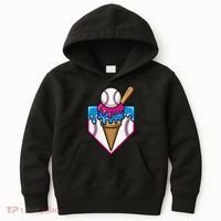 Baseball Ice Cream Dripping Drip Kids Hoodie thumb 0