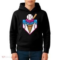 Baseball Ice Cream Dripping Drip Kids Hoodie thumb 4