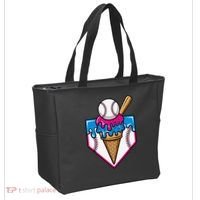 Baseball Ice Cream Dripping Drip Tote Bag thumb 2