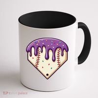 Baseball Ice Cream Dripping Baseball Home Plate Drip Coffee Mug thumb 1
