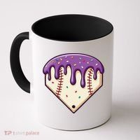 Baseball Ice Cream Dripping Baseball Home Plate Drip Coffee Mug thumb 0