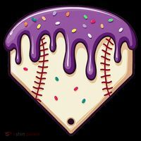 Baseball Ice Cream Dripping Baseball Home Plate Drip Coffee Mug thumb 5