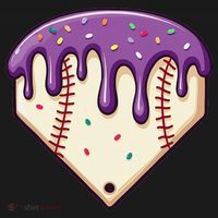 Baseball Ice Cream Dripping Baseball Home Plate Drip Coaster thumb 2