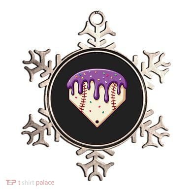 Baseball Ice Cream Dripping Baseball Home Plate Drip Ornament