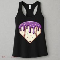 Baseball Ice Cream Dripping Baseball Home Plate Drip Women's Tank Top thumb 3