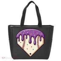 Baseball Ice Cream Dripping Baseball Home Plate Drip Tote Bag thumb 0