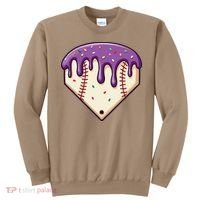 Baseball Ice Cream Dripping Baseball Home Plate Drip Sweatshirt thumb 0