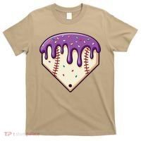 Baseball Ice Cream Dripping Baseball Home Plate Drip T-Shirt thumb 0