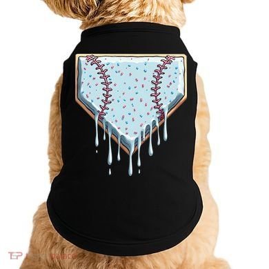 Baseball Ice Cream Dripping Women Doggie Tank