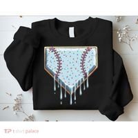 Baseball Ice Cream Dripping Women Sweatshirt thumb 2
