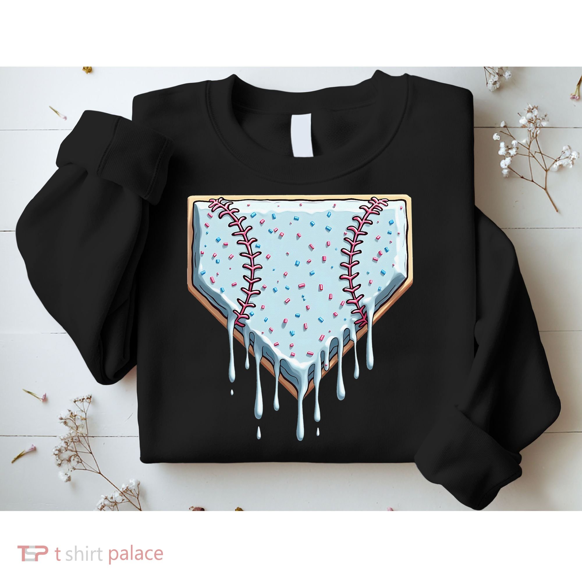 Baseball Ice Cream Dripping Women Sweatshirt