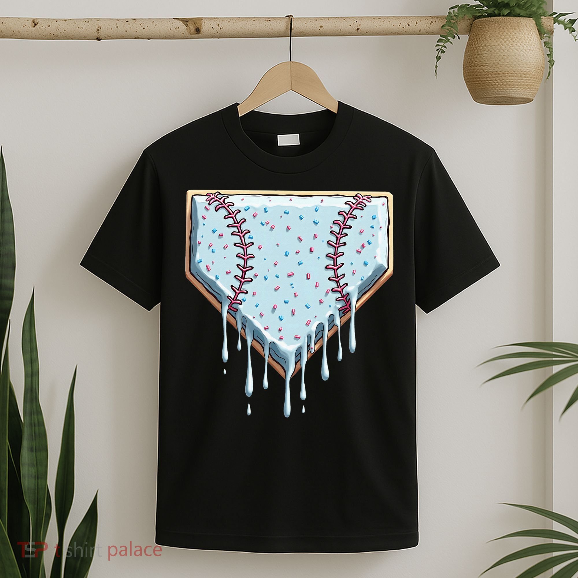 Baseball Ice Cream Dripping Women T-Shirt