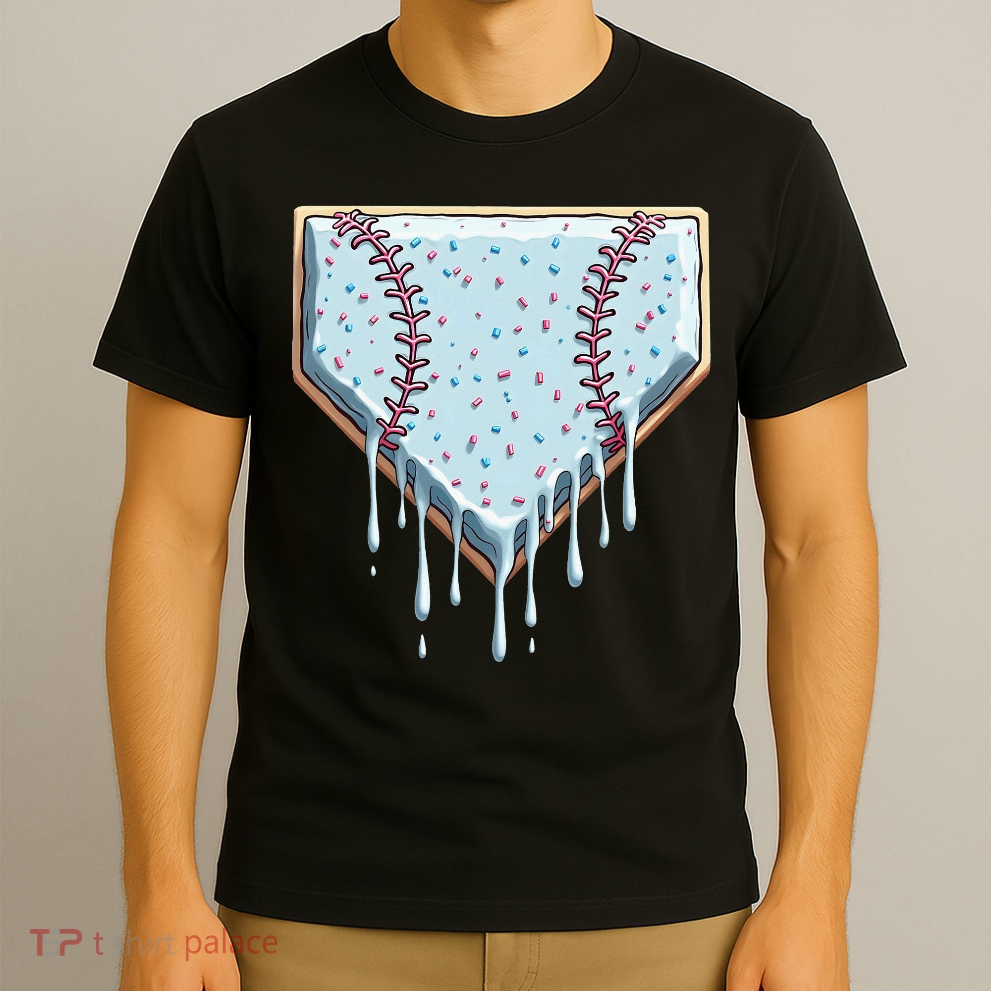Baseball Ice Cream Dripping Women T-Shirt