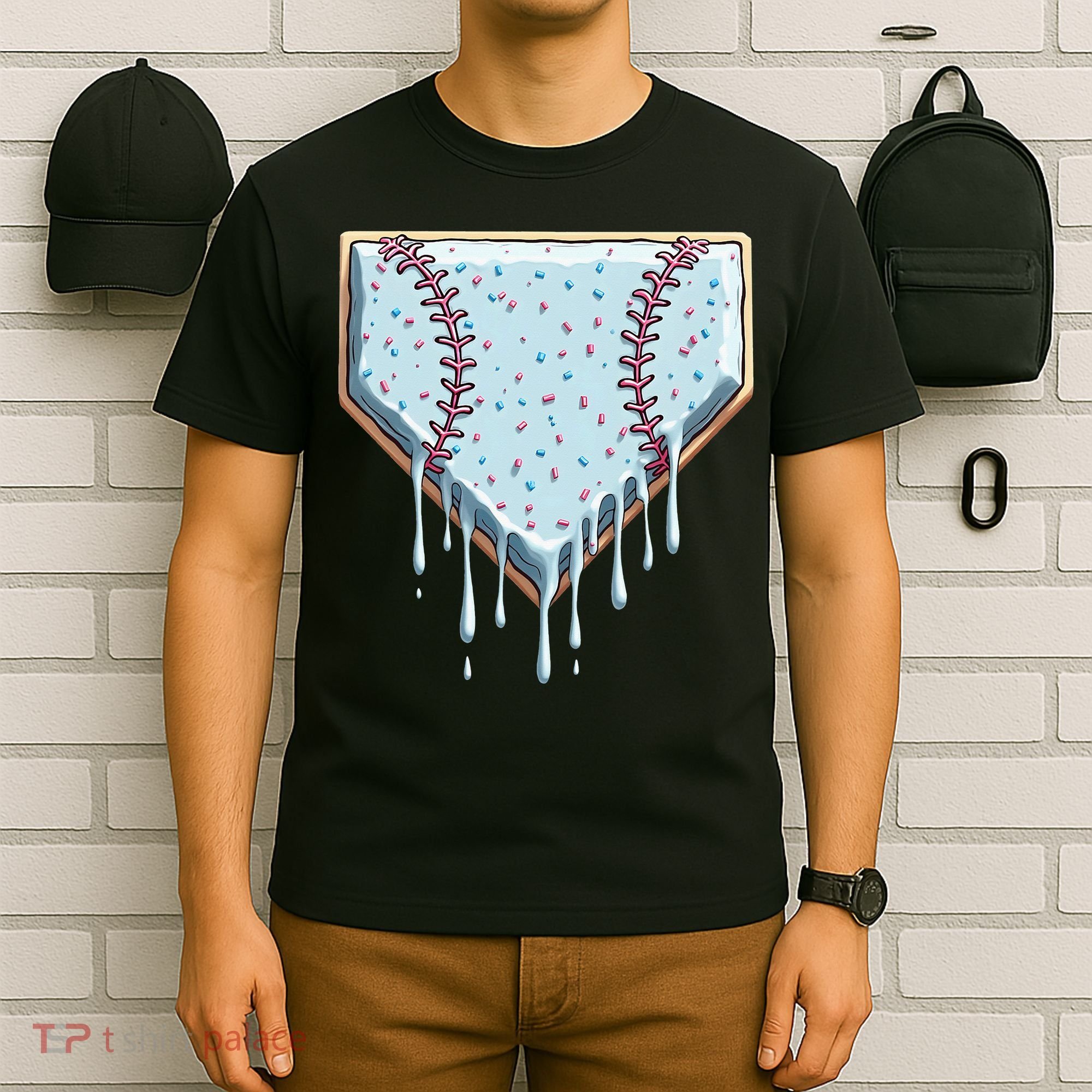 Baseball Ice Cream Dripping Women T-Shirt